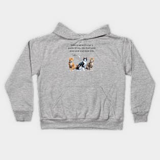 Experts agree if a cat is asleep on you, you must never move until they move first - funny watercolour cat design Kids Hoodie